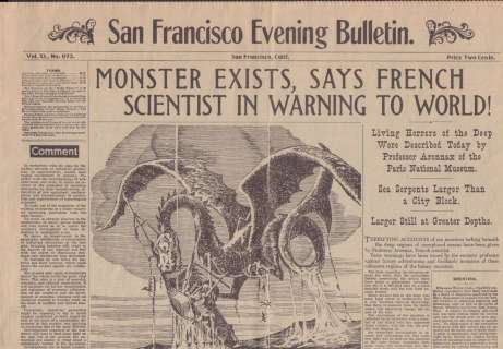 20,000 Leagues Under the Sea rare prop newspaper | Piece of the Past