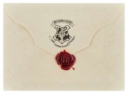 HARRY POTTER AND THE SORCERER’S STONE: WAX SEAL HOGWARTS ACCEPTANCE LETTER ENVELOPE (WITH DVD) | Julien’s