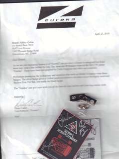 Lot 146 - Eureka prop if badges signed