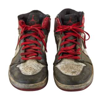 Lot 881 - HANCOCK: WILL SMITH "HANCOCK" HERO NIKE SHOES (WITH DVD)