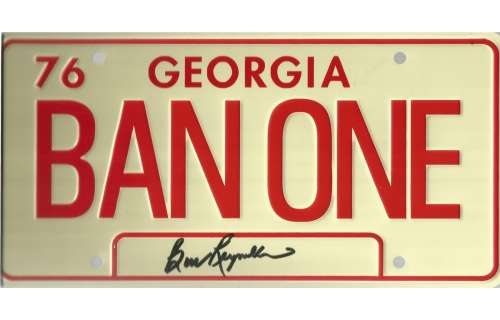 Burt Reynolds (Smokey and the Bandit) - Signed License Plate | Piece of the Past