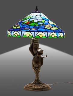 The Muppets - Lot #389 - Kermit the Frog - Tiffany-Style Lamp from "The Kermit Signature Collection"