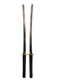 Lot 333 - X-Men Origins Wolverine Wade Wilson (Ryan Reynolds) Pair Of Katanas Sword Props