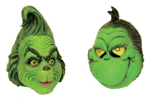 Set of 2 Grinch Masks | Blacksparrow
