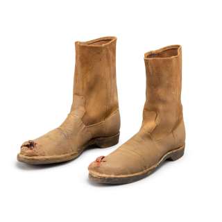 Lot 85 - "Butch Cassidy and the Sundance Kid" | Revised Pages from the Film Script, with a Pair of Prop Boots