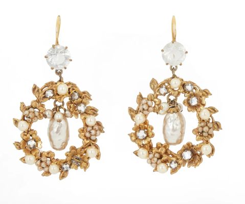 Rita Hayworth - Lot ##1 - Earrings from "Gilda" by Joseff