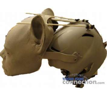 The Hunger Games 2012 Movie Production Used Fiberglass CGI Muttation Dog Prop Mask | Theme Park Connection