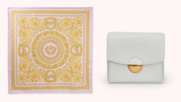 And Just Like That… | Lot #7 - Charlotte York-Goldenblatt Proenza Schouler Handbag and Versace Scarf | Julien’s