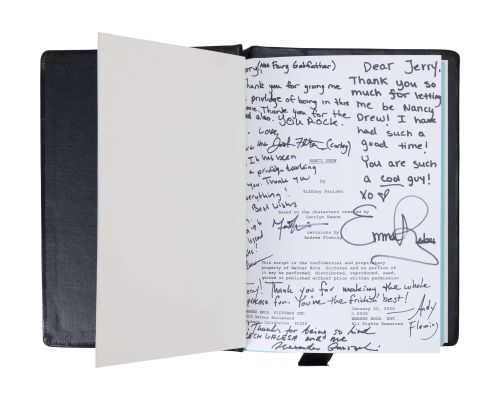 Jerry Weintraub | “Nancy Drew” Cast-Signed Script | Julien’s