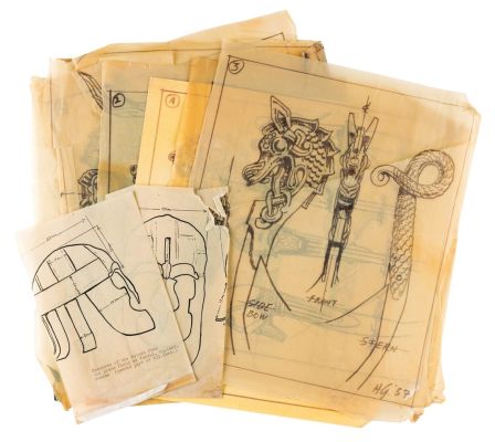 Lot 4 - A Collection of Harper Goff Concepts for "The Vikings." | Van Eaton Galleries
