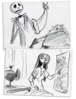 ’’The Nightmare Before Christmas’’ Sketches -- Fine | Nate Sanders
