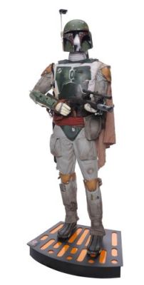 STAR WARS: THE EMPIRE STRIKES BACK (1980) - Lot #380 : Light-Up Sideshow Collectibles Life-Size Boba Fett Figure Replica
