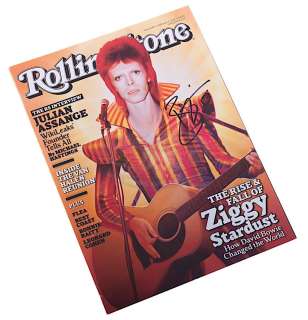 Musical Artists - David Bowie Autographed Rolling Stone Magazine | ScreenUsed