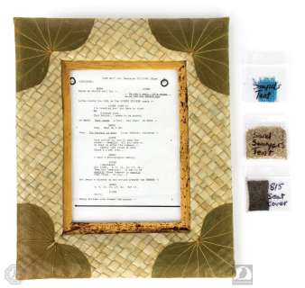 LOST Framed Script Side & Original Props Package | Blacksparrow