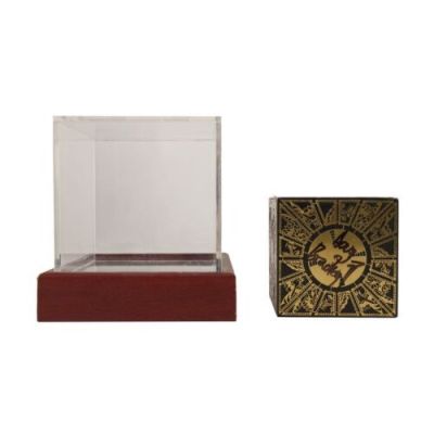Hellraiser (1987) | Lot 187 : Doug Bradley, Nicholas Vince, Simon Bamford, Clare Higgins and Barbie Wilde-Autographed Replica Lament Configuration Puzzle Box | Propstore