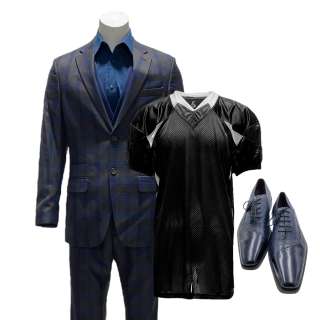 The Underdoggs Young Jaycen Elias Ferguson Screen Worn 3 Piece, Single-Breasted Suit, Button-Up Shirt, Jersey & Dress Shoes Ch 8 | VIP Fan Auctions