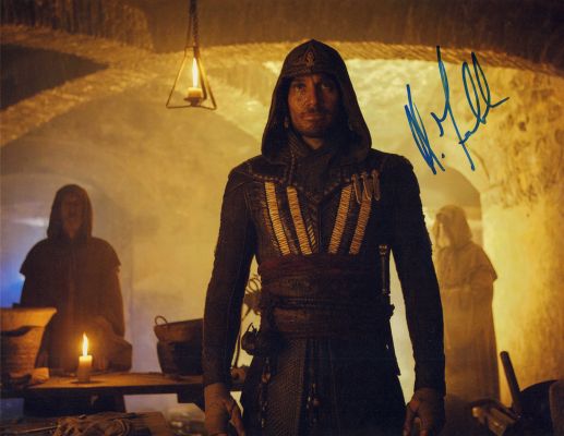 Michael Fassbender as Cal Lynch / Aguilar in Assassin’s Creed Signed 11x14 Photo | SWAU