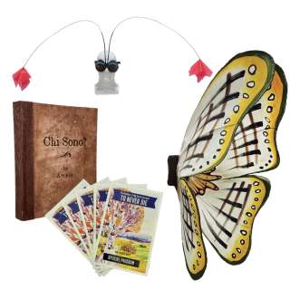 Lot #4: Beau is Afraid Screen Used Goggles, Wings, Play Program & Story Book Sc 85 & 89