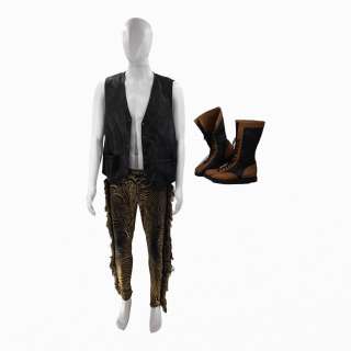 Heels Wild Bill Hancock Chris Bauer Screen Worn Wild Bill Belt, Two Tone Wrestling Shoes, Fringe Pants & Leather Vest Ch Multiple Sc Multiple Ss 2 | VIP Fan Auctions