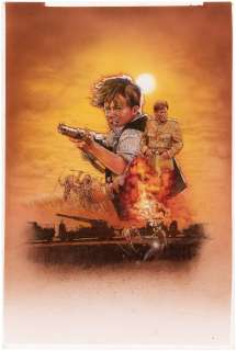 THE ADVENTURES OF YOUNG INDIANA JONES: THE PHANTOM TRAIN OF DOOM VHS ORIGINAL ART BY MIKE BUTKUS. | Hake’s