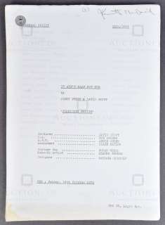 IT AIN’T HALF HOT MUM (BBC SITCOM) - KENNETH MACDONALD SCRIPT | Auctioneum Ltd
