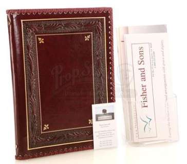 SIX FEET UNDER (2001-2005) - Lot 345 - Slumber Room Guest Book and Fisher & Diaz Funeral Brochures