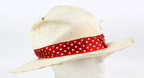 Lot 3063 - Doctor Who - Replica Peter Davison (5th Doctor) panama hat, 35cm wide.