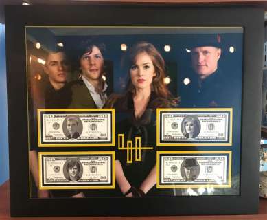Now You See Me (2013) - Framed Set of 4 $50 bills | Hanlin Auction Service