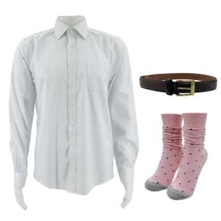 Materialists Harry (Pedro Pascal) Screen Worn Button-Up Shirt, Belt & Socks Ch 6 Sc 39 | VIP Fan Auctions