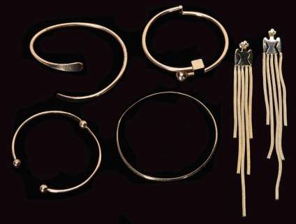 Lot 89 - Lila Facchini Screen-Worn Bracelets and Earrings from Sense...