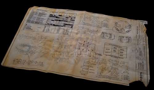 Timeless (TV) – “Mason Industries” Burned Lifeboat Schematic – TL321 | Icons of Pop Culture