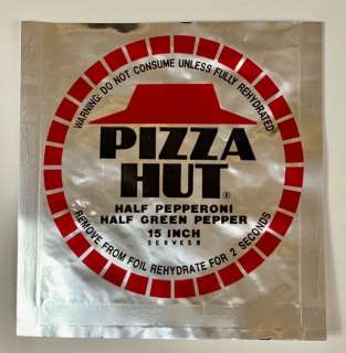 Back to the Future Part II (1989) - Pizza Hut Wrapper (Open Version) | Hanlin Auction Service