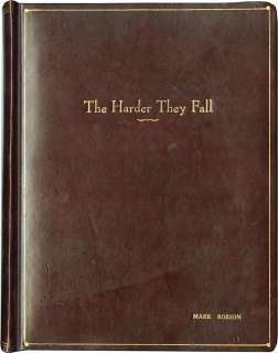 The Harder They Fall vintage original revised final script ex-libris director Mark Robson. | Profiles in History