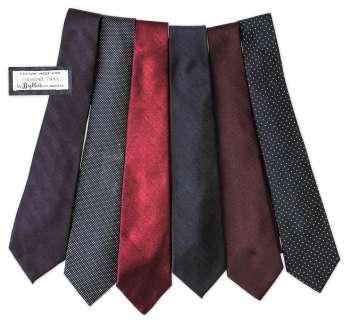 Raymond Burr Lot of 6 Neckties Custom-Made for Him -- Worn During the Filming of ’’Ironside’’ & ’’The Return of Perry Mason’’ | Nate Sanders