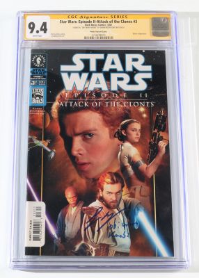 Star Wars Episode II: Attack of the Clones #3 - Ewan McGregor as Obi-Wan Kenobi with Character Name (CGC Signature Series 9.4) 2002 | SWAU