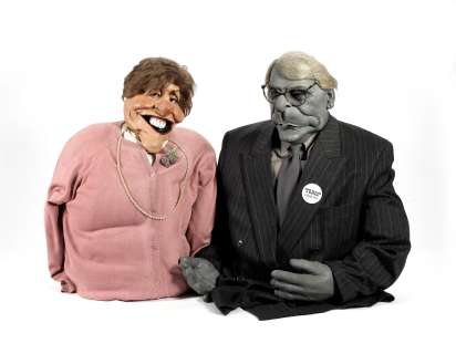 Spitting Image: puppets of former Prime Minister John Major and his wife Norma, | Bonhams
