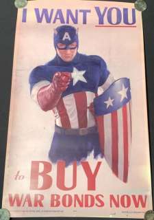 Captain America: The First Avenger (2011) - Captain America War Bonds Poster | Hanlin Auction Service