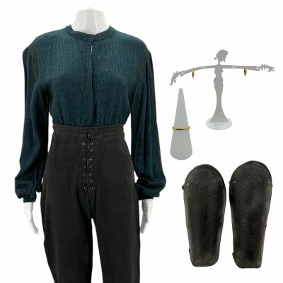 Lot 34: The Bluff Ercell Screen Worn Body Top, Pants, Earrings, Ring & Gaiters Ch 5 Sc Multiple | VIP Fan Auctions