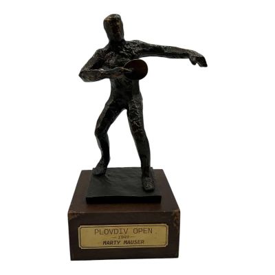 Lot 66: Marty Supreme Marty Mauser Screen Used Prop Foam Rubber Trophy | VIP Fan Auctions