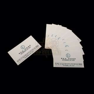 Lot 374 - Thir13en Ghosts – Attorney Ben Moss‘ Business Cards - A313