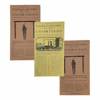 Wuthering Heights Hanging Day Screen Used (3) News Flyers Set | VIP Fan Auctions