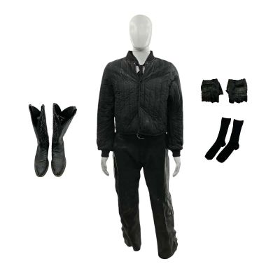 Lot 68: Is God Is Ezekiel Screen Worn Belt, Jacket, Pants, Socks, Gloves, Tie & Cowboy Boots Ch 2 Sc 64pt3-127 | VIP Fan Auctions