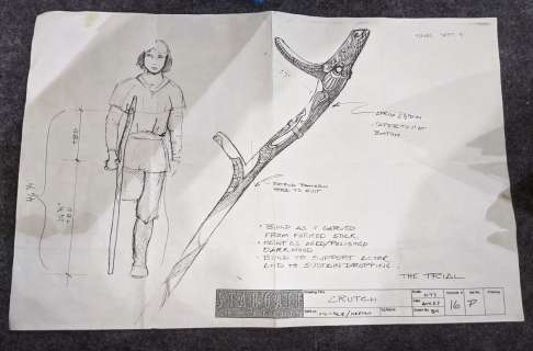 Stargate The Series Crutch Drawing | Direct Liquidation