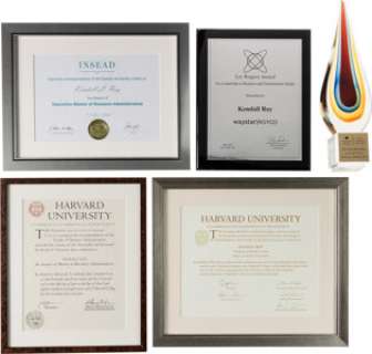 Succession (HBO® Original, 2018-2023) Jeremy Strong "Kendall Roy" Diplomas and Awards from waystar|ROYCO Office in New... (Total: 3 Items)