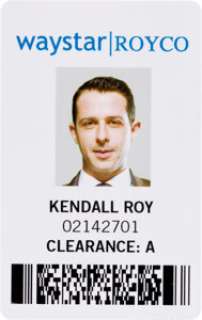 Succession (HBO® Original, 2018-2023) Jeremy Strong "Kendall Roy" waystar|ROYCO ID Badge.... | Heritage
