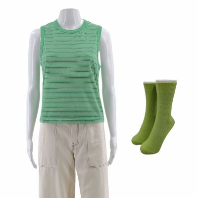 Lot 68: The Love Hypothesis Anh (Rachel Marsh) Screen Worn Shirt, Pants & Socks Ch 3 Sc 7 | VIP Fan Auctions