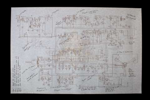 Back To The Future Part III - Flux Capacitor Schematic (without red outline) - A130 | Icons of Pop Culture