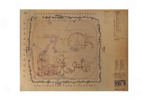 Lot 153 - Doctor Who: Trial Of A Time Lord - A studio floor plan for the episode, 1986,