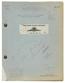 A screenplay of Mrs. Miniver | Bonhams