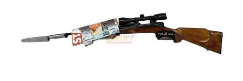 World War Z (2013) - Gerry Lane (Brad Pitt) Magazine Wrist Gauntlet and Custom Bayonet Stunt Rifle | Hanlin Auction Service